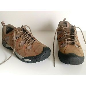 Keen Brown Leather Lace Up Hiking Shoes Boots 8.5